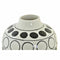 Vaas DKD Home Decor Porselein Zwart Wit Modern Cirkels (16 x 16 x 18 cm)