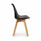 Keukenstoel Bruin Zwart 42 x 80 x 50 cm (4 Stuks)