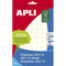 Klevende etiketten Apli Wit 10 Lakens Ø 1 cm (10 Stuks)