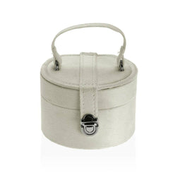 Doos-Juwelenkistje Versa Crème Hout Spiegel Hout MDF 11,5 x 8 x 11,5 cm