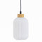 Plafondlamp Kristal Natuurlijk Metaal Wit 14 x 14 x 32 cm
