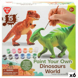 Vaardigheidsspel PlayGo 15 Onderdelen Dinosaurussen (6 Stuks)