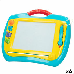 Magisch Schoolbord PlayGo Plastic 35 x 30 x 4 cm (6 Stuks)