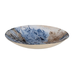 Middenstuk Blauw Bruin Kristal 39 x 39 x 6,5 cm