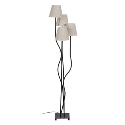 Vloerlamp Bruin Zwart Crème Ijzer 60 W 220-240 V 38 x 34 x 138 cm