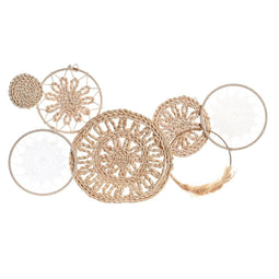 Wanddecoratie DKD Home Decor 79 X 7 X 41,5 CM Natuurlijk Wit Boho