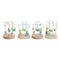 Houten spel DKD Home Decor Hout Multicolour 4 Onderdelen 9 x 9 x 12 cm