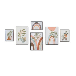 Schilderij DKD Home Decor Blad van een plant (40 x 2,8 x 60 cm)
