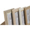 Fotolijsten Home ESPRIT Multicolour Kristal Hout MDF Scandinavisch 13 x 2,8 x 18 cm (4 Stuks)