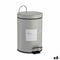 Pedaalemmer Beauty Products Wit Grijs Staal Plastic 3 L (6 Stuks)