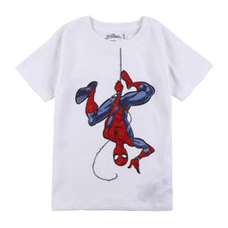 T-Shirt met Korte Mouwen voor kinderen Spider-Man Wit Maat 2 Jaar