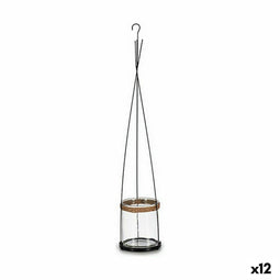 Kaarshouder Metaal Kristal 15,5 x 85,5 x 15,5 cm (12 Stuks)