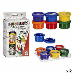 Verfset Voor de vingers 12 Stuks
