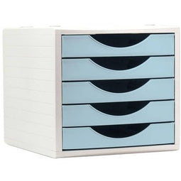 Modulaire archiefkast Archivo 2000 ArchivoTec Serie 4000 5 lades Din A4 Pastelblauw 34 x 27 x 26 cm