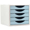 Modulaire archiefkast Archivo 2000 ArchivoTec Serie 4000 5 lades Din A4 Pastelblauw 34 x 27 x 26 cm