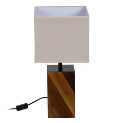 Lamp Bruin Crème 60 W 25 x 25 x 51 cm