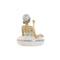 Decoratieve figuren Home ESPRIT Wit Hemelsblauw Mediterrane 17,5 x 10 x 10,5 cm (2 Stuks)