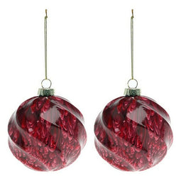 Kerstballen (2 pcs) 112537 Kleur Bruin