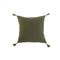 Kussen Home ESPRIT Groen Natuurlijk Boho 45 x 5 x 45 cm