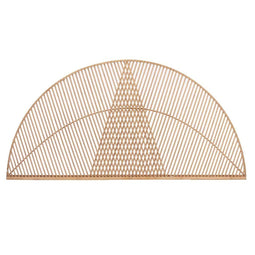 Hoofdbord Driehoek Bruin Rotan 160 x 80,5 x 2 cm