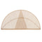 Hoofdbord Driehoek Bruin Rotan 160 x 80,5 x 2 cm