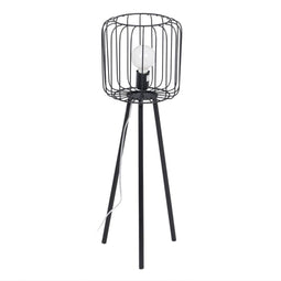 Vloerlamp Zwart Metaal 25 x 25 x 80 cm