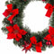 Kerstkroon Rood Groen Plastic 40 cm