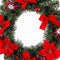 Kerstkroon Rood Groen Plastic 40 cm