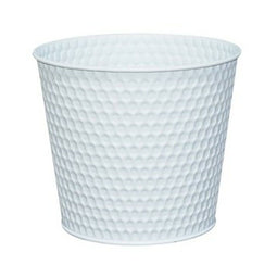 Bloempot Versa Zink Wit 18,5 x 16 x 18 cm Metaal