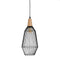 Plafondlamp Zwart Natuurlijk Hout Ijzer 220-240 V 20 x 19,5 cm
