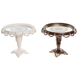 Middenstuk DKD Home Decor Spiegel Gouden Wit Hars Donkerbruin Neoklassiek (24,5 x 24,5 x 20 cm) (...