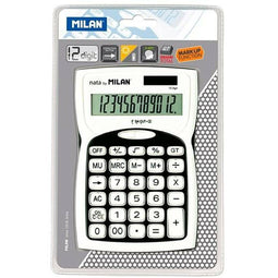 Rekenmachine Milan Zwart Wit (15,2 x 10 x 3,7 cm)