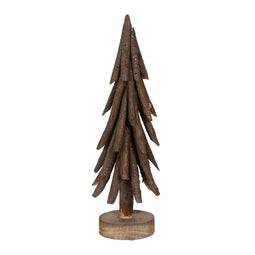 Kerstboom Bruin Paulownia hout 21 x 21 x 60 cm
