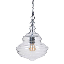 Plafondlamp 28 x 28 x 36 cm Kristal Metaal Zilver