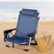 Strandstoel Aktive Opvouwbaar Marineblauw 51 x 76 x 45 cm (2 Stuks)