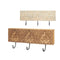 Wandkapstok Mangohout 38 x 16 x 5 cm (6 Stuks) Boeddha