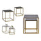 Set van 2 tafels Metaal Metaal (50 x 50 x 50 cm)