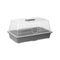 Kas Grijs Transparant Plastic 38,4 x 17,5 x 24,7 cm (8 Stuks)