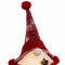 Kerstversiering Wit Rood Plastic Weefsel 18 x 12 x 30 cm