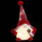 Kerstversiering Wit Rood Plastic Weefsel 18 x 12 x 30 cm