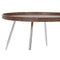Bijzettafel DKD Home Decor 78 x 78 x 41,5 cm Zilverkleurig Bruin Staal Aluminium Hout MDF