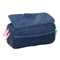 Pennenetui met 3 vakken Benetton Denim Blauw 21,5 x 10 x 8 cm