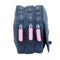 Pennenetui met 3 vakken Benetton Denim Blauw 21,5 x 10 x 8 cm