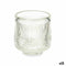 Kaarshouder Strepen Transparant Kristal 7,5 x 7,8 x 7,5 cm (12 Stuks)