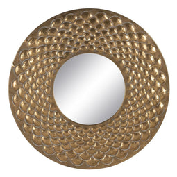 Wandspiegel Gouden Kristal Ijzer 100 x 3 x 100 cm