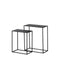 Set van 2 tafels Zwart Ijzer 50 x 25 x 60 cm (2 Stuks)