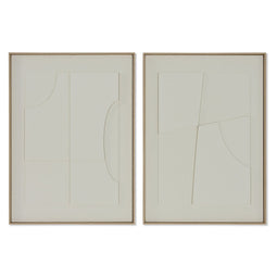 Schilderij Home ESPRIT Abstract Scandinavisch 55 x 4 x 75 cm (2 Stuks)