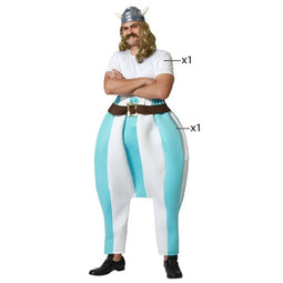 Kostuums voor Volwassenen Viking Man Blauw Maat XS/S