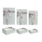 Set decoratieve dozen Donker grijs Karton Lasso 3 Onderdelen