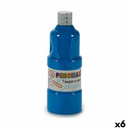 Tempera Neon Blauw 400 ml (6 Stuks)